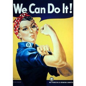 Frequently referred to as Rosie the Riveter