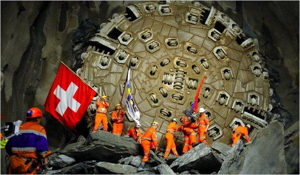 Worlds Longest Tunnel beneath Swiss Alps Reuters